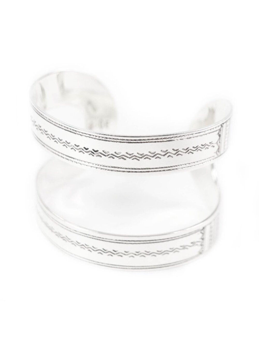 Hermes Toareg Bracelet Bangle Silver